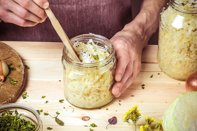 Fermenting Sauerkraut at Home